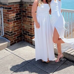 COPY - White Charlie Holiday strapless dress